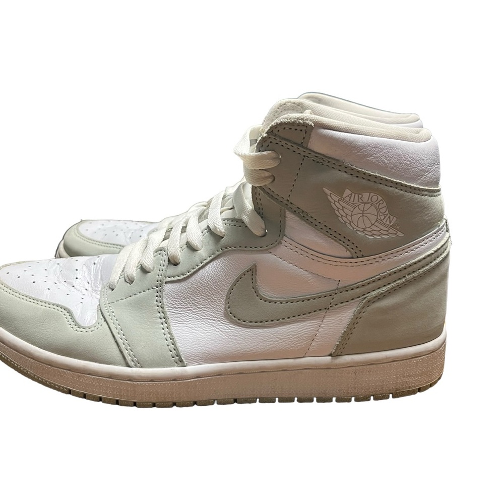 Women's White and Cream High-Top Sneakers - Picture 5 of 14